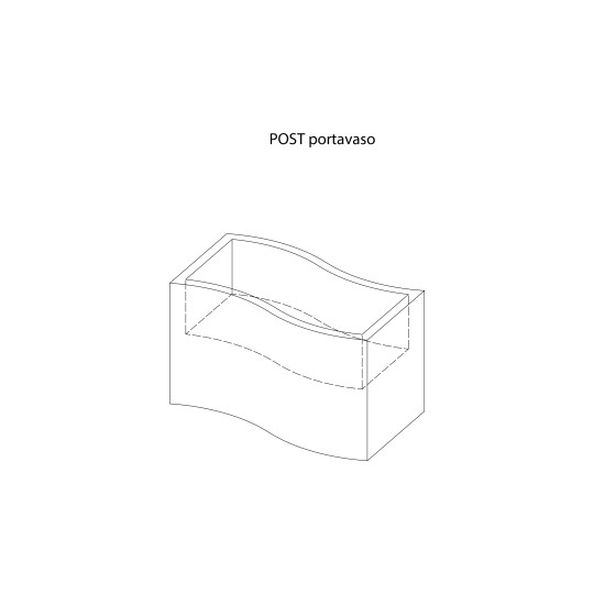 kloris disegno tecnico post portavaso