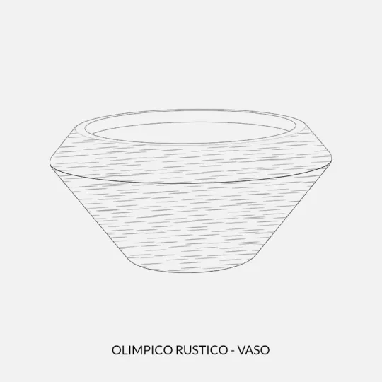 Kloris vaso Olimpico rustico disegno tecnico